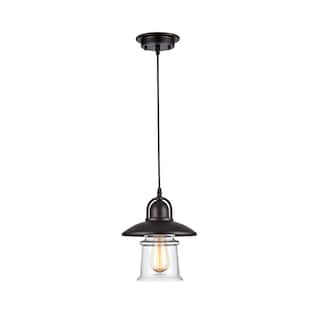 Industrial 1-light Oil Rubbed Bronze Pendant