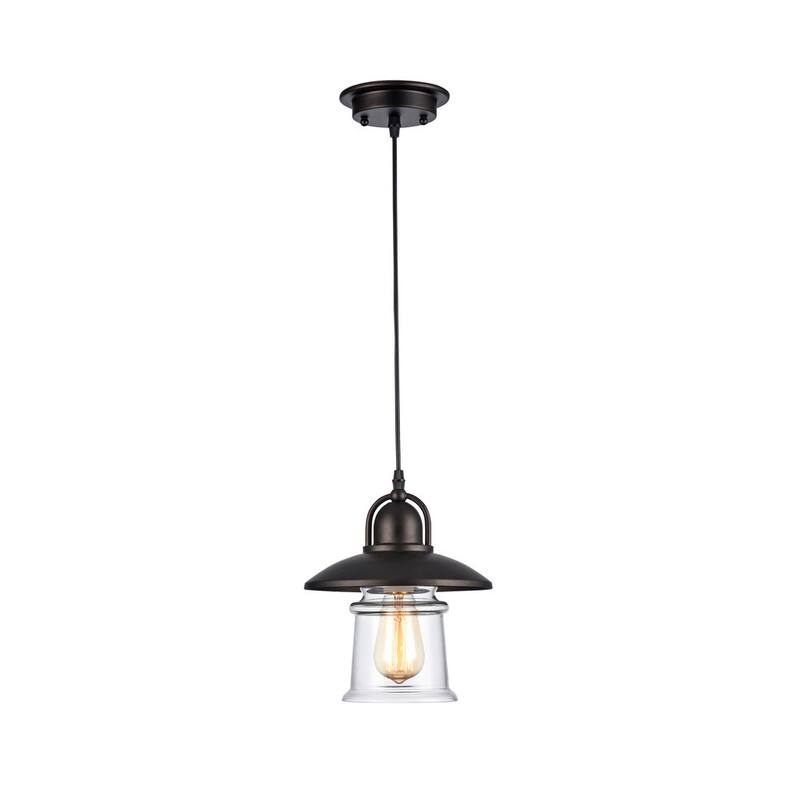 Industrial 1-light Oil Rubbed Bronze Pendant