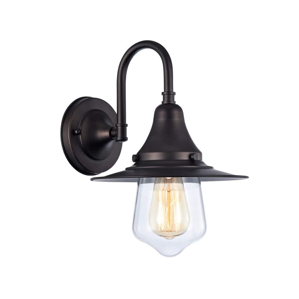 Industrial 1-light Oil Rubbed Bronze Wall Sconce