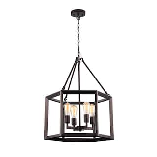 Copper Grove Cannock Industrial 4-light Oil Rubbed Bronze Pendant