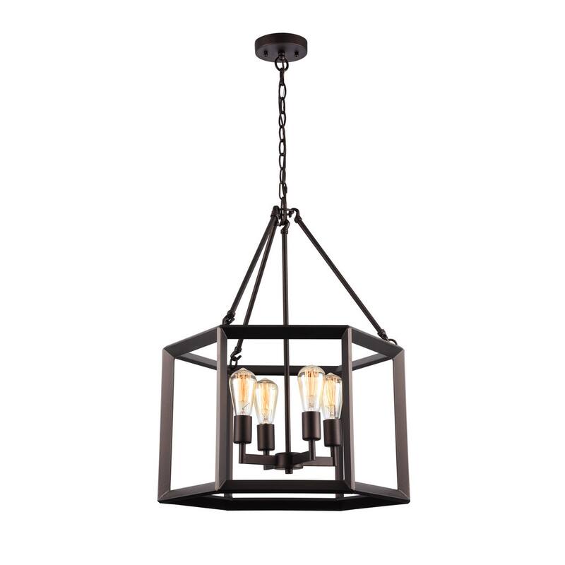 Copper Grove Cannock Industrial 4-light Oil Rubbed Bronze Pendant