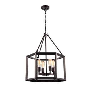 Copper Grove Cannock Industrial 4-light Oil Rubbed Bronze Pendant