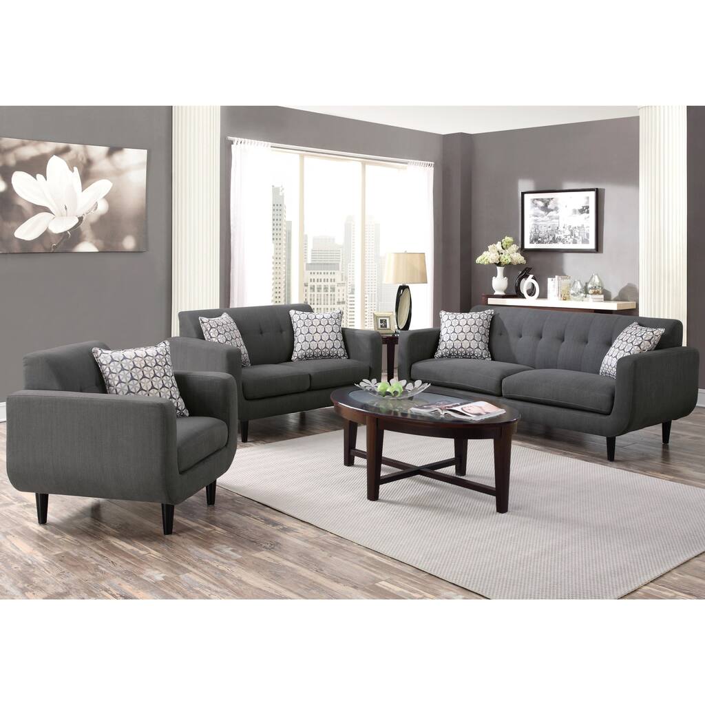 Mid-century Modern Design Grey Living Room Collection