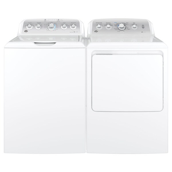 Shop GE Top load Washer and Long Vent Electric Dryer Pair Free
