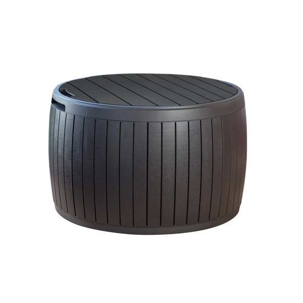 Keter Circa Outdoor Round Brown Storage Ottoman 6b1eec72 5025 4df9 86c3 5fb413653cbc_600