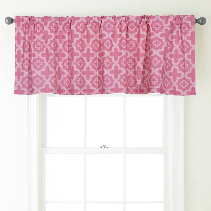 Nanshing Azami 54 x 18-inch Rod-Pocket Curtain Valance - 54 x 18 - Pink