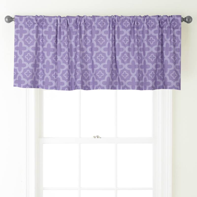 Nanshing Azami 54 x 18-inch Rod-Pocket Curtain Valance - 54 x 18 - Purple