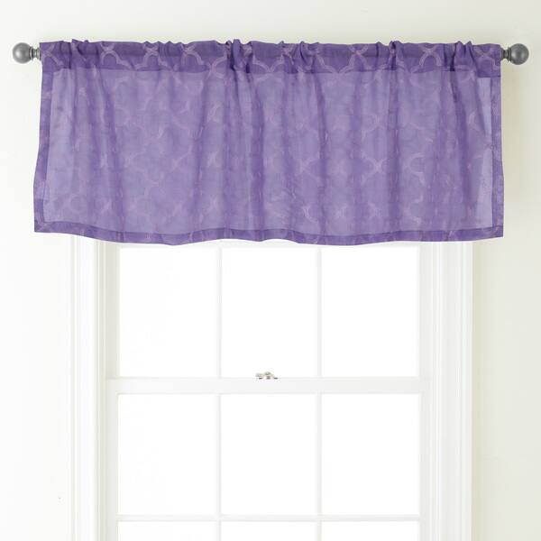 Shop Grand Avenue Juliet 54 X 18 Inch Rod Pocket Curtain Valance