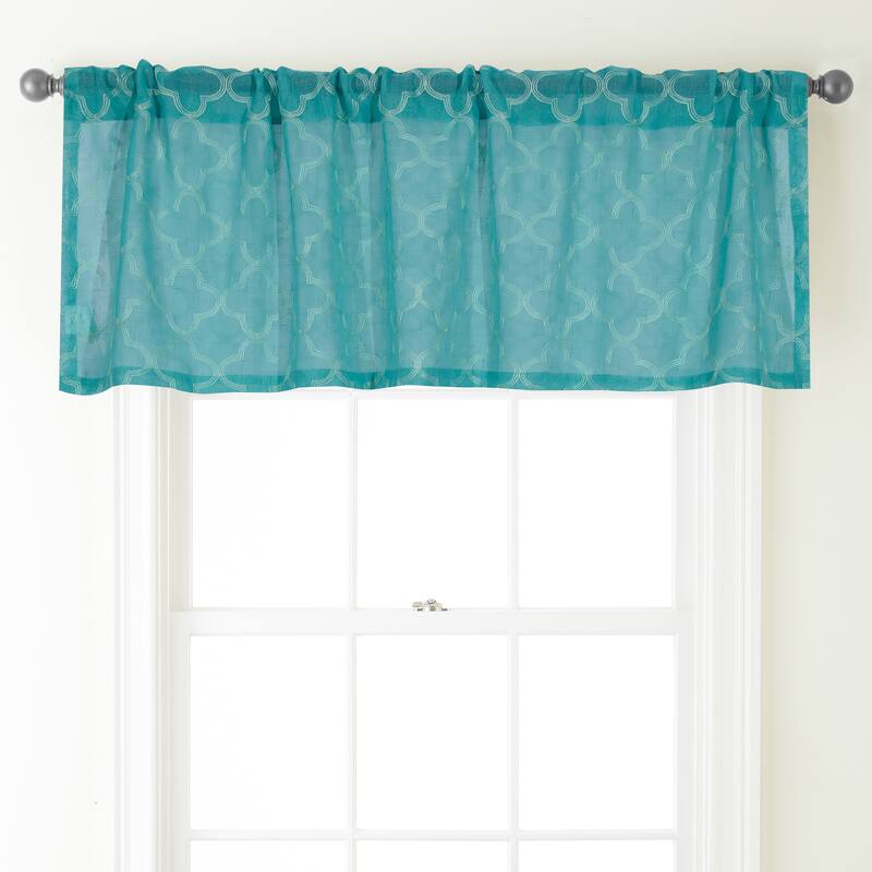 Nanshing Juliet 54 x 18-inch Rod-pocket Curtain Valance - 54 x 18 - Green