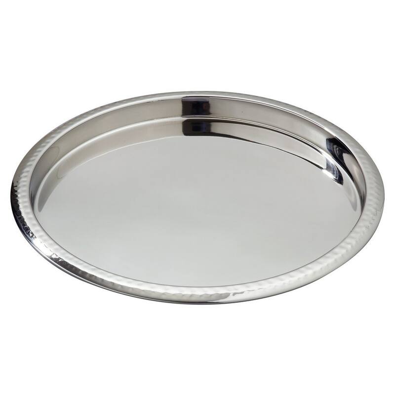 Heim Concept Hammered Border Stainless Steel Serving Tray - On Sale ...