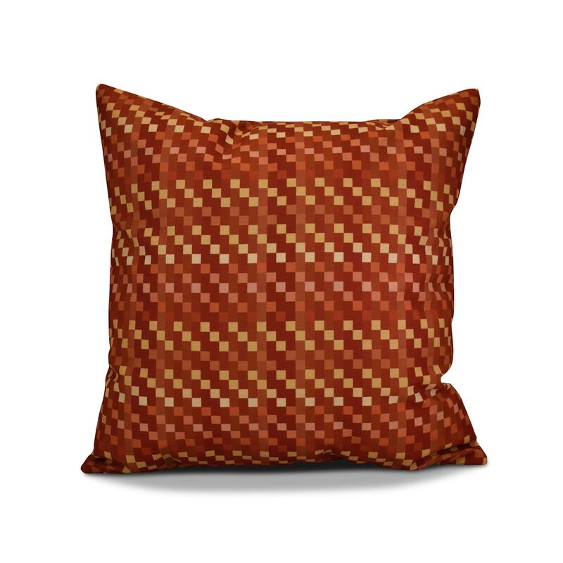 26 x 26-inch Mad for Plaid Geometric Print Pillow