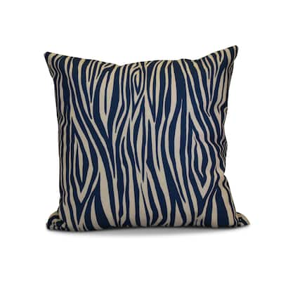 26 x 26-inch Wood Stripe Geometric Print Pillow