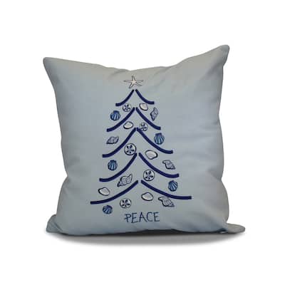 26 x 26-inch Sand Tree Holiday Geometric Print Pillow