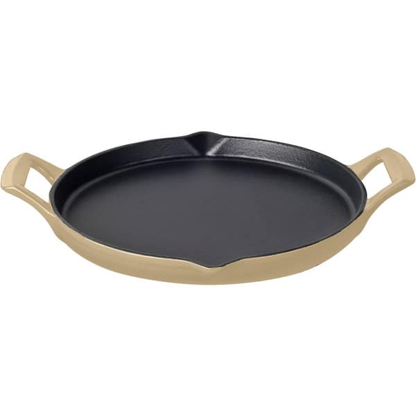 Seasoned Cast Iron Shallow Round Griddle