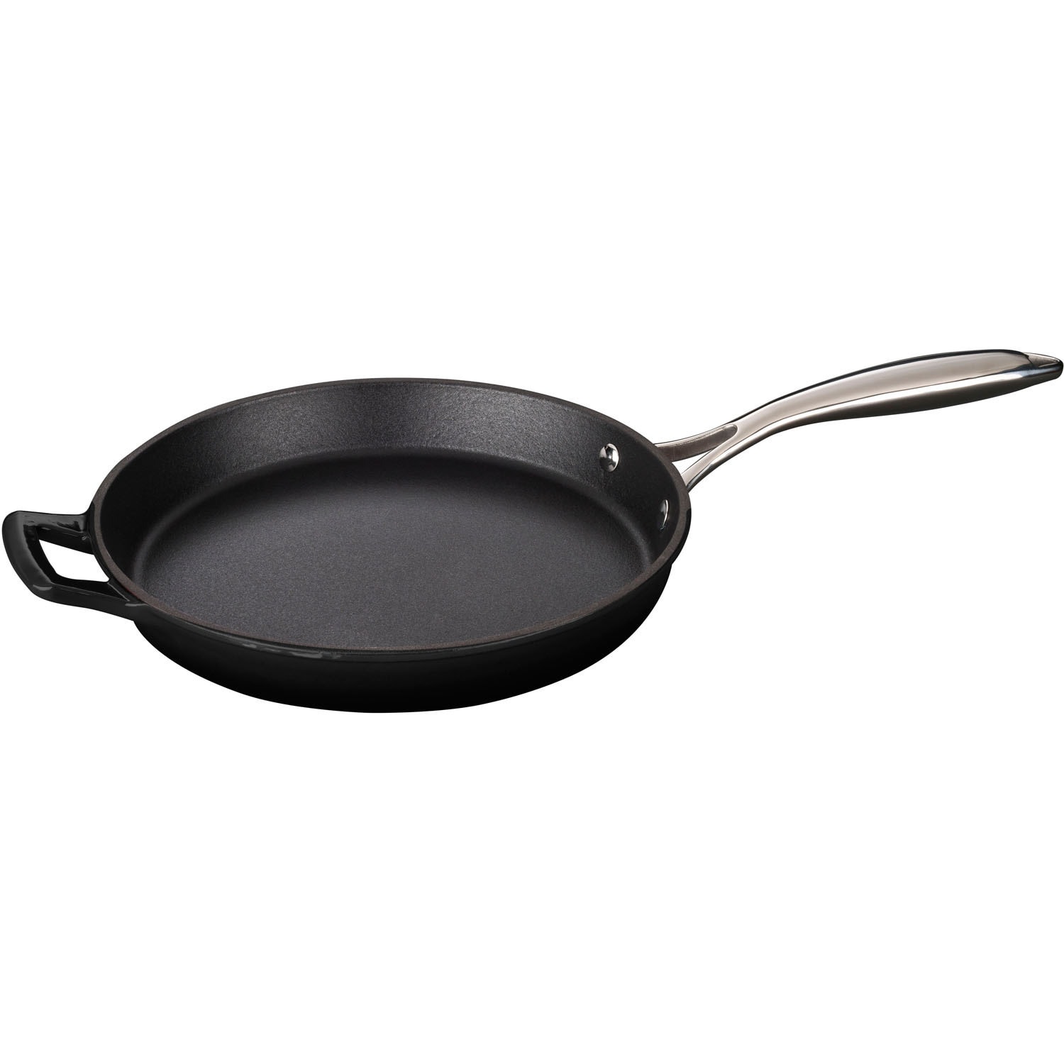 https://ak1.ostkcdn.com/images/products/12343554/La-Cuisine-Round-10-In.-Cast-Iron-Fry-Pan-with-Riveted-Stainless-Steel-Handle-and-Enamel-Finish-Black-e3a59e6f-a516-4721-b3b1-ff2aa3d5cf83.jpg