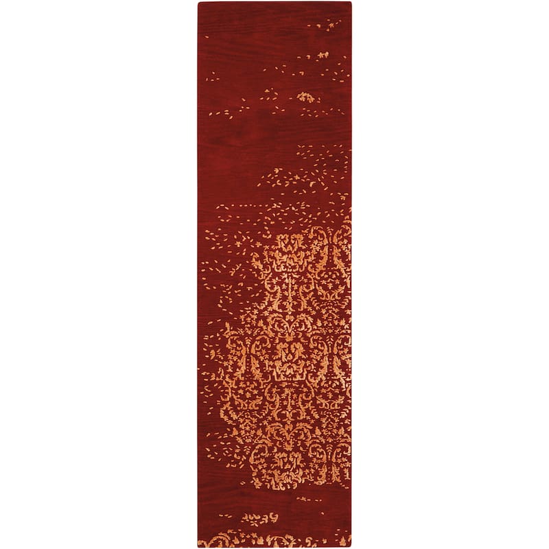 Nourison Opaline Area Rug - 2' 3" x 8' - Burnt/Orange - Runner