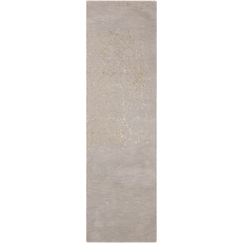 Nourison Opaline Area Rug - 2' 3" x 8' - Grey - Runner/Rectangle