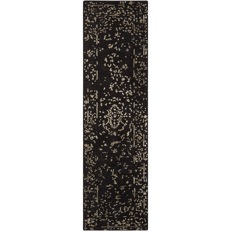 Nourison Opaline Area Rug - 2' 3" x 8' - Charcoal - Runner