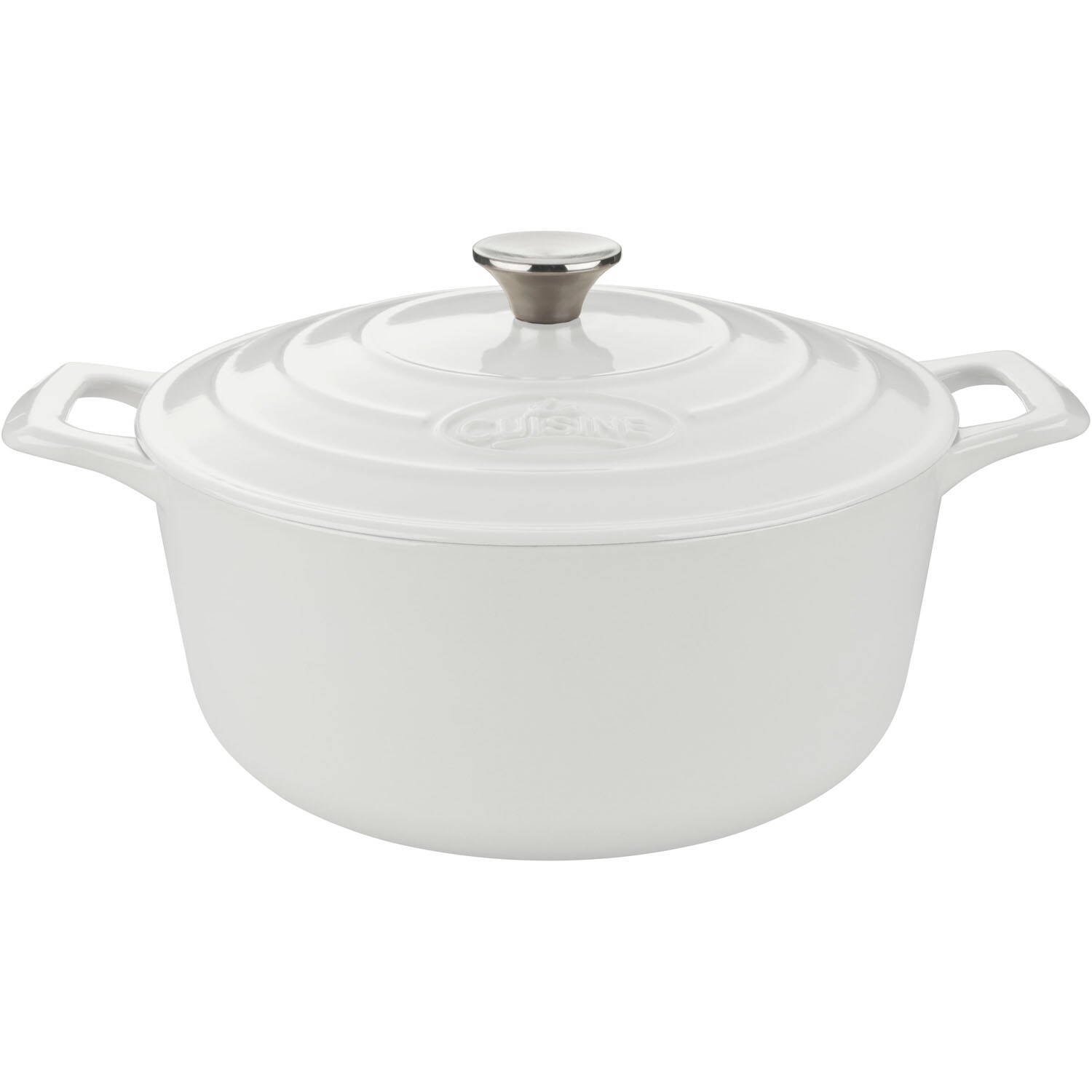 Cuisinart Chef's Classic Enameled Cast Iron 7-Quart Round Covered  Casserole, Seafoam Green