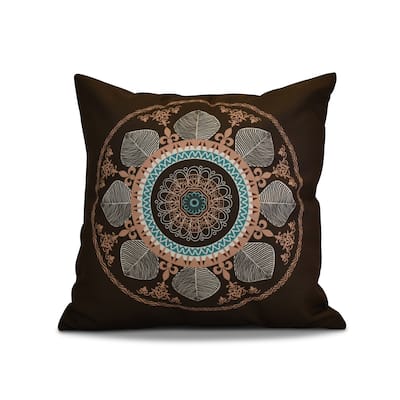 20 x 20-inch Stained Glass Geometric Print Pillow