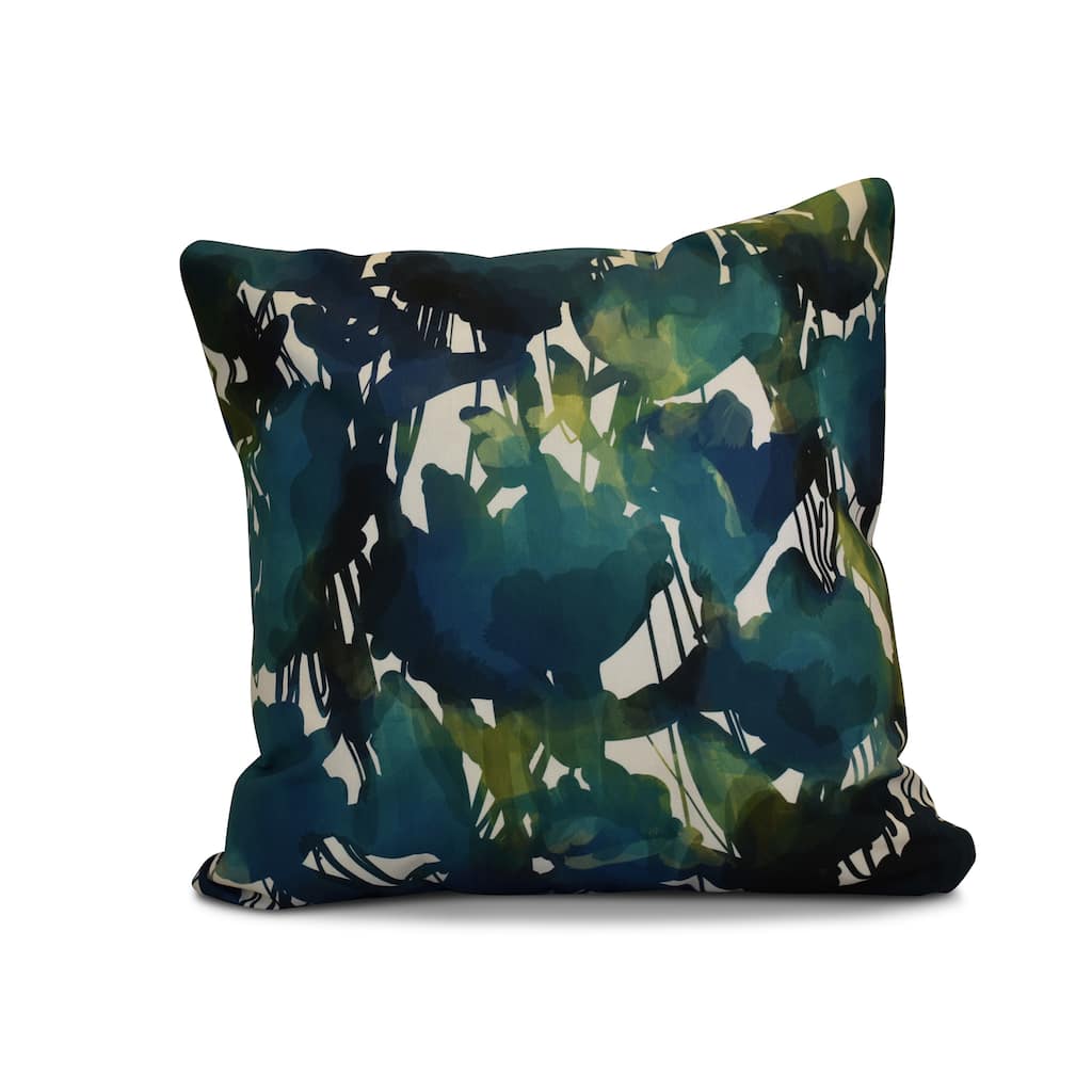 20 x 20-inch Abstract Floral Print Pillow
