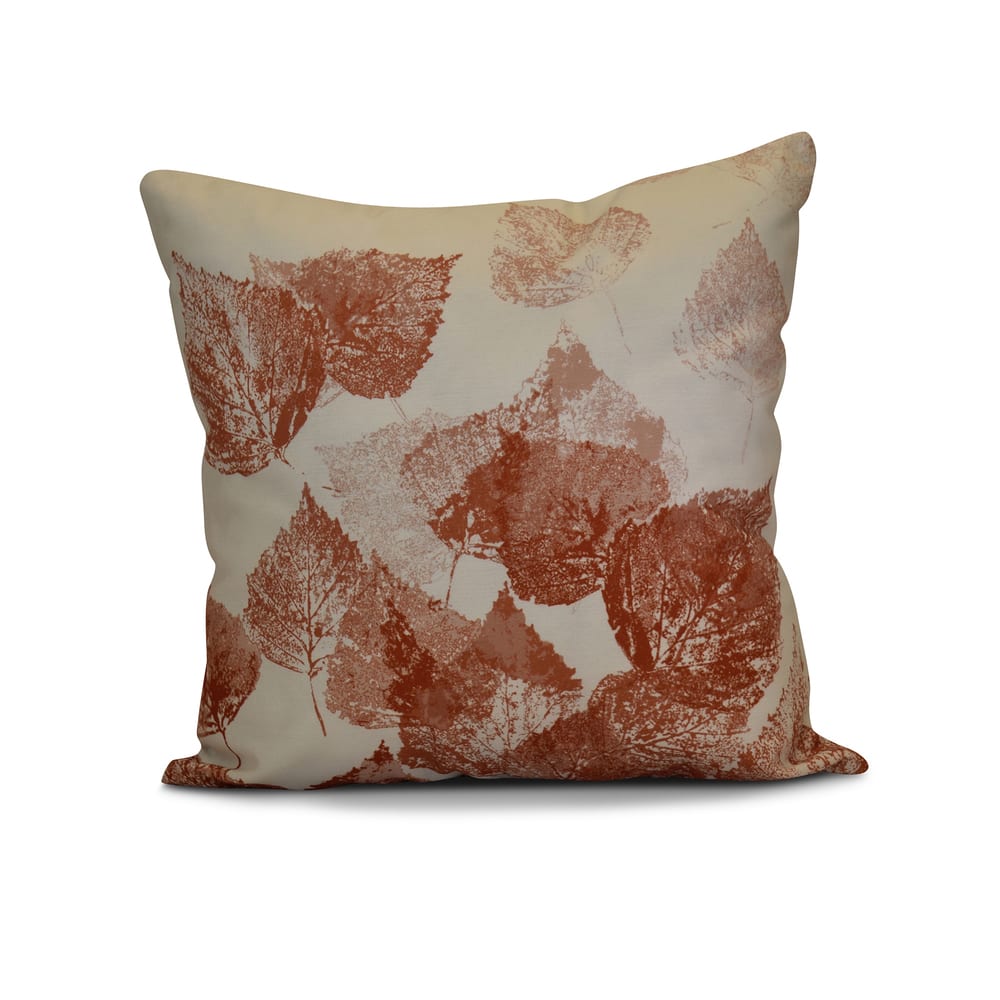 20 x 20-inch Fall Memories Floral Print Pillow