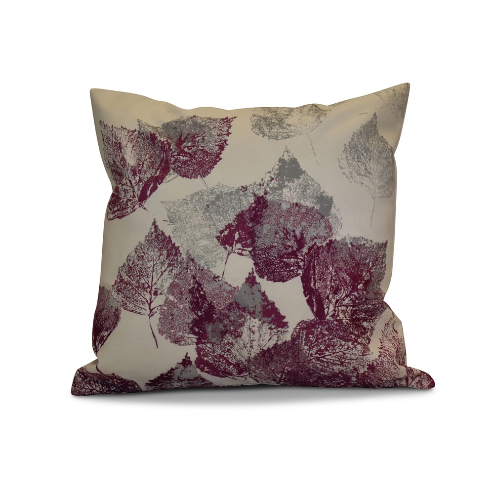 20 x 20-inch Fall Memories Floral Print Pillow