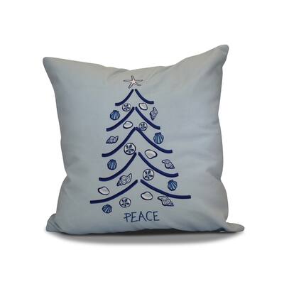 20 x 20-inch Sand Tree Holiday Geometric Print Pillow