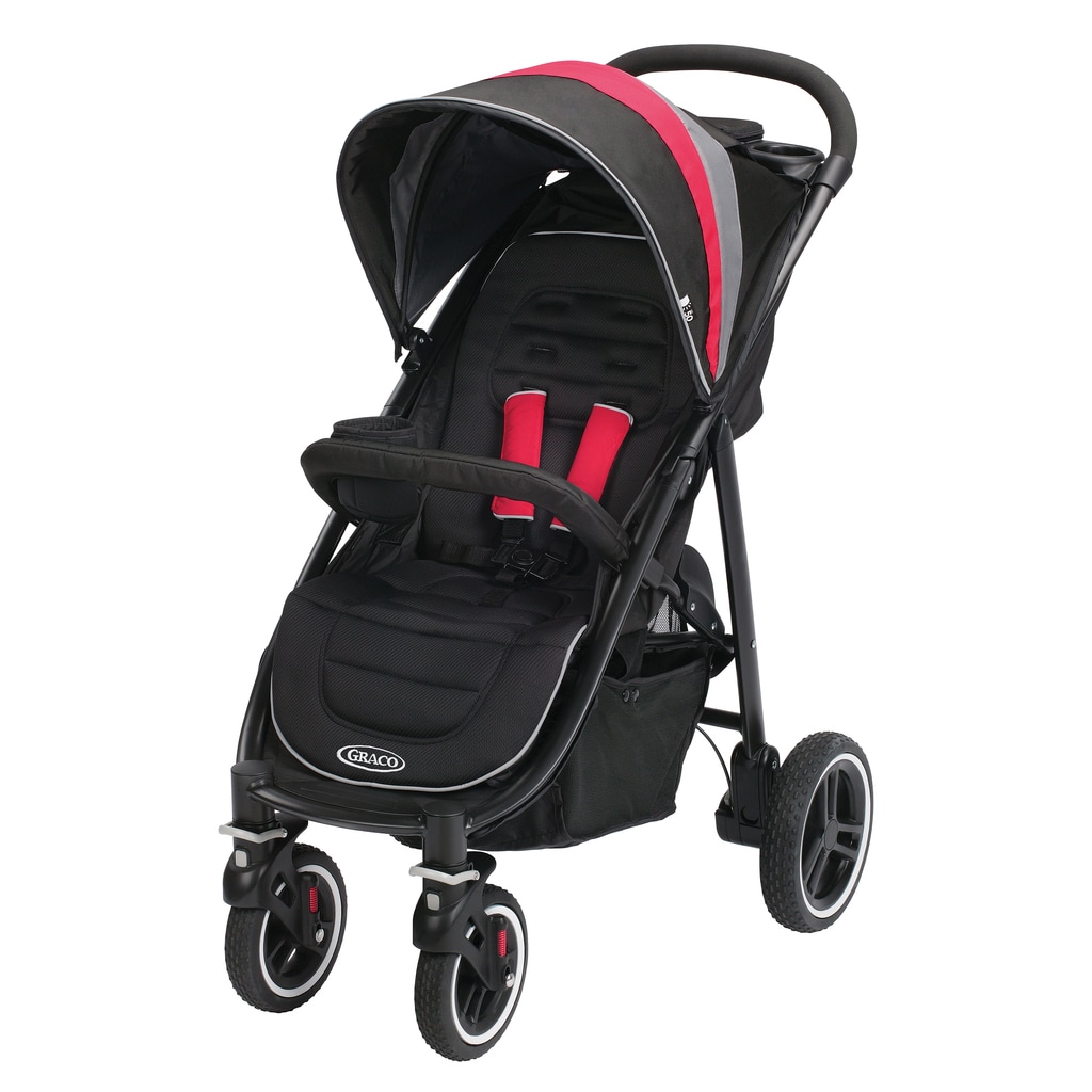graco stroller red and black