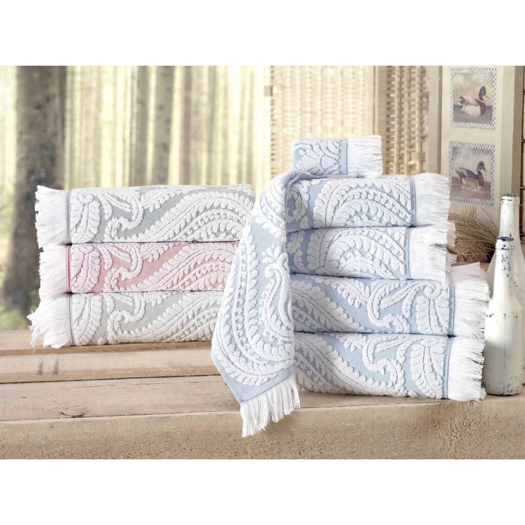 Laina Turkish Cotton Wash Cloth (Set of 8) - Washcloths 12 x 12