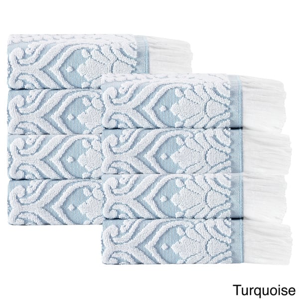 Laina Turkish Cotton 8-piece Wash Cloth Set