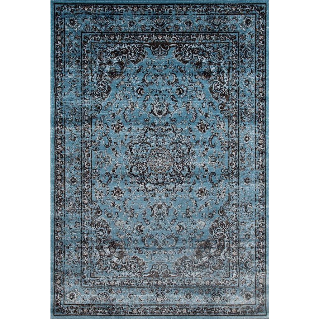 Anthropologie Penshurst Antique Persian Floral Style Rug NEW Blues & Greens 