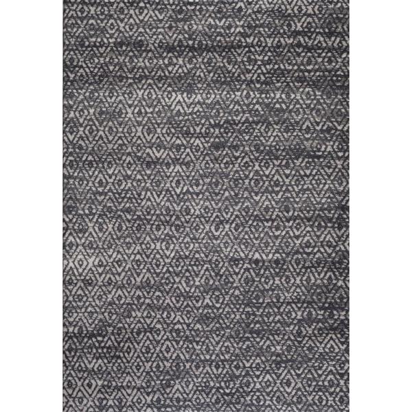 Shop Persian Rugs Moroccan Trellis Tones of Grey Gray Area Rug 7'10