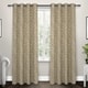 preview thumbnail 8 of 55, ATI Home Kilberry Woven Blackout Grommet Top Curtain Panel Pair 52x108 - Natural