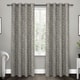 preview thumbnail 1 of 55, ATI Home Kilberry Woven Blackout Grommet Top Curtain Panel Pair 52x108 - Ash Grey