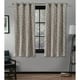 preview thumbnail 39 of 55, ATI Home Kilberry Woven Blackout Grommet Top Curtain Panel Pair 52X63 - Natural