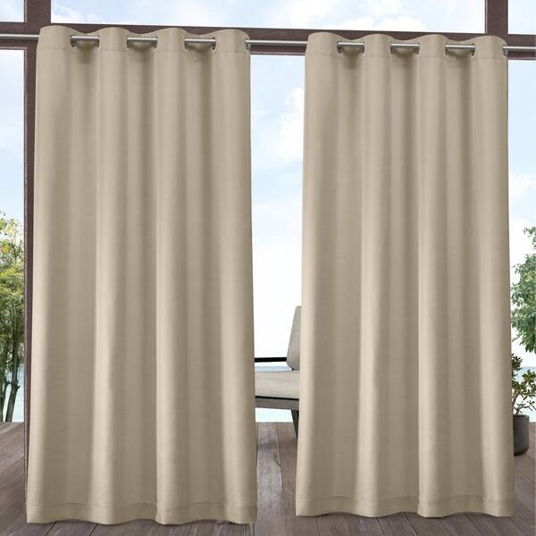 Shop Ati Home Indoor Outdoor Solid Cabana Grommet Top Curtain