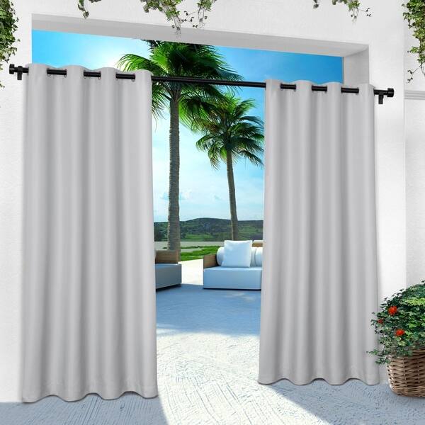Shop Ati Home Indoor Outdoor Solid Cabana Grommet Top Curtain