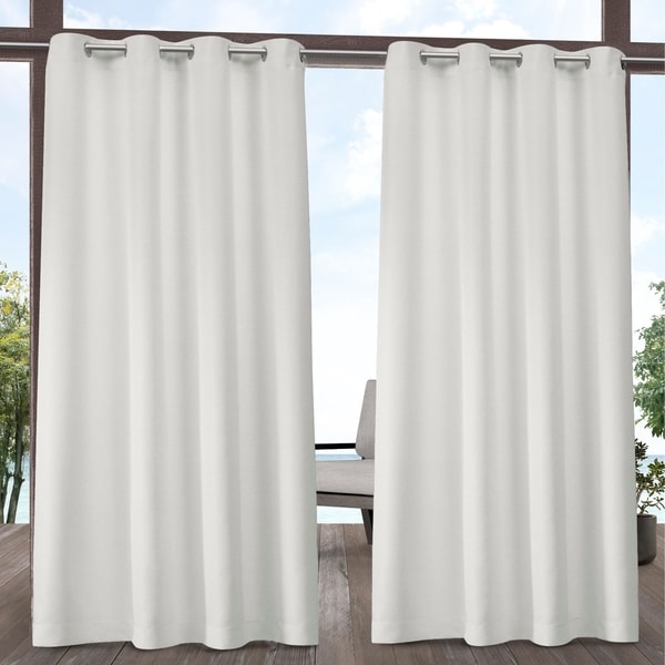 Download Exclusive Home Curtains Indoor//Outdoor Stripe Cabana Window Curtain Panel Pair with Grommet Top ...