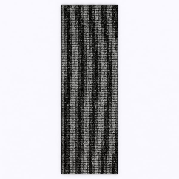 Porch & Den Chesterfield Black/ Charcoal Area Rug - 1'8" x 6'10"