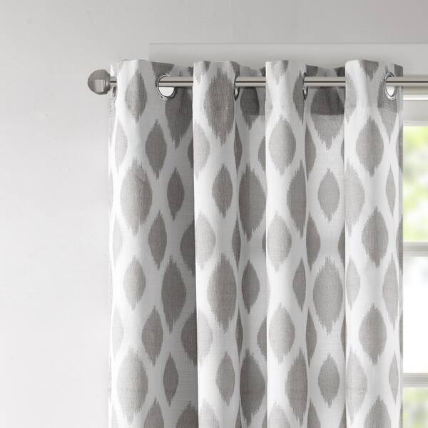 Shop Madison Park Ivy Woven Metallic Ikat Curtain Panel On Sale