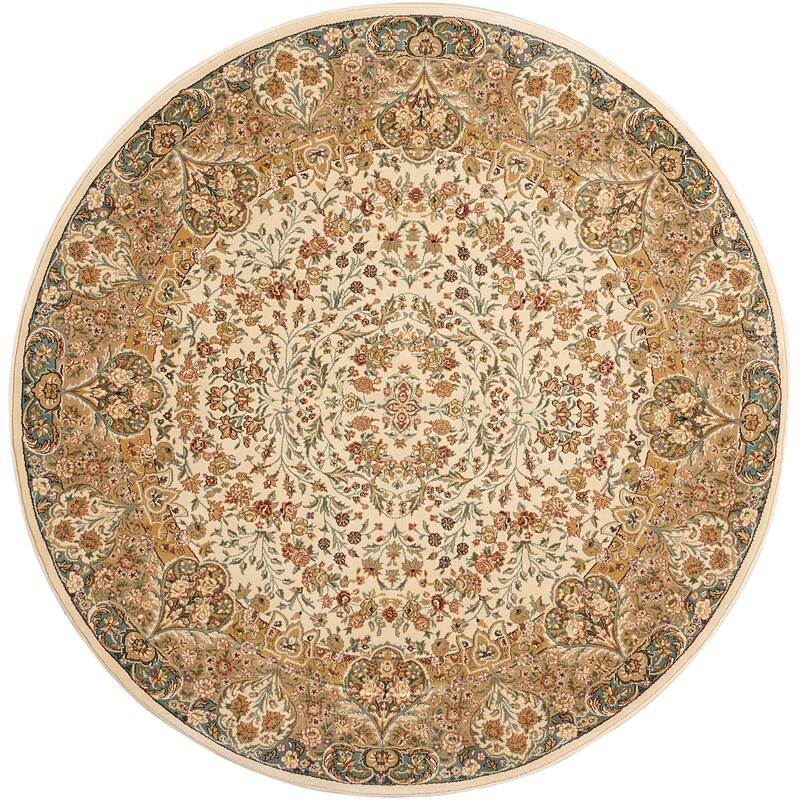 Antiquities Area Rug - 3'9" Round - Ivory - Round