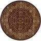 preview thumbnail 12 of 24, Antiquities Area Rug 3'9" Round - Dark Red - Round