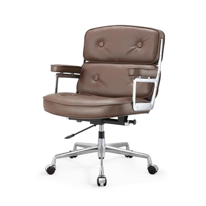 M310 Office Chair in Aniline Leather Overstock 12350875