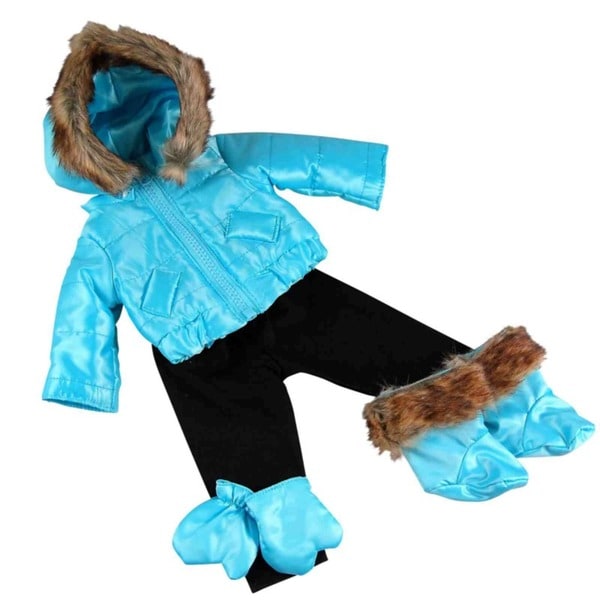 The Queen's Treasures Complete Winter Ski Time Doll Clothing Outfit, Clothes & Accessories for 18" Girl Dolls