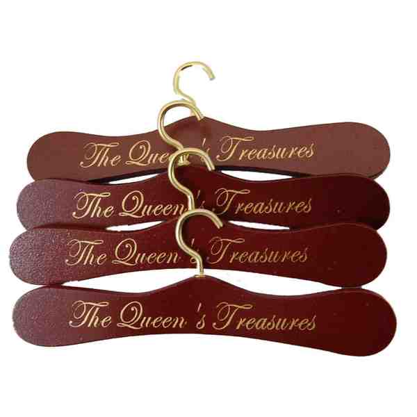 wooden doll clothes hangers