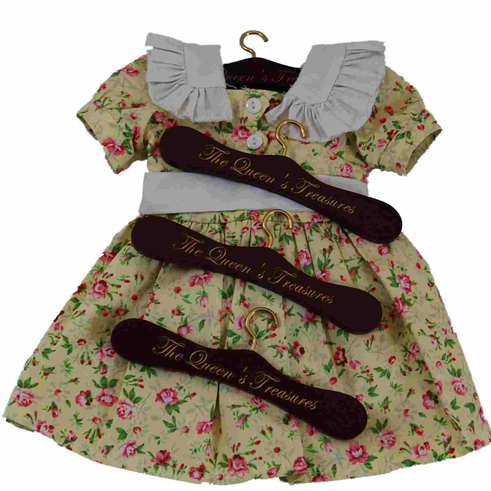 wooden doll clothes hangers