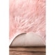 preview thumbnail 12 of 32, Nuloom Double Faux Flokati Sheepskin Shag Runner Rug