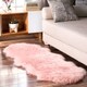preview thumbnail 14 of 32, Nuloom Double Faux Flokati Sheepskin Shag Runner Rug