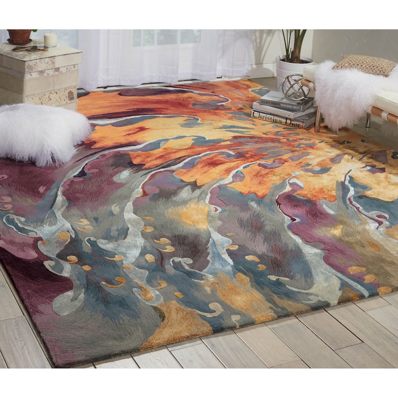 Nourison Prismatic Hand-tufted Abstract Area Rug